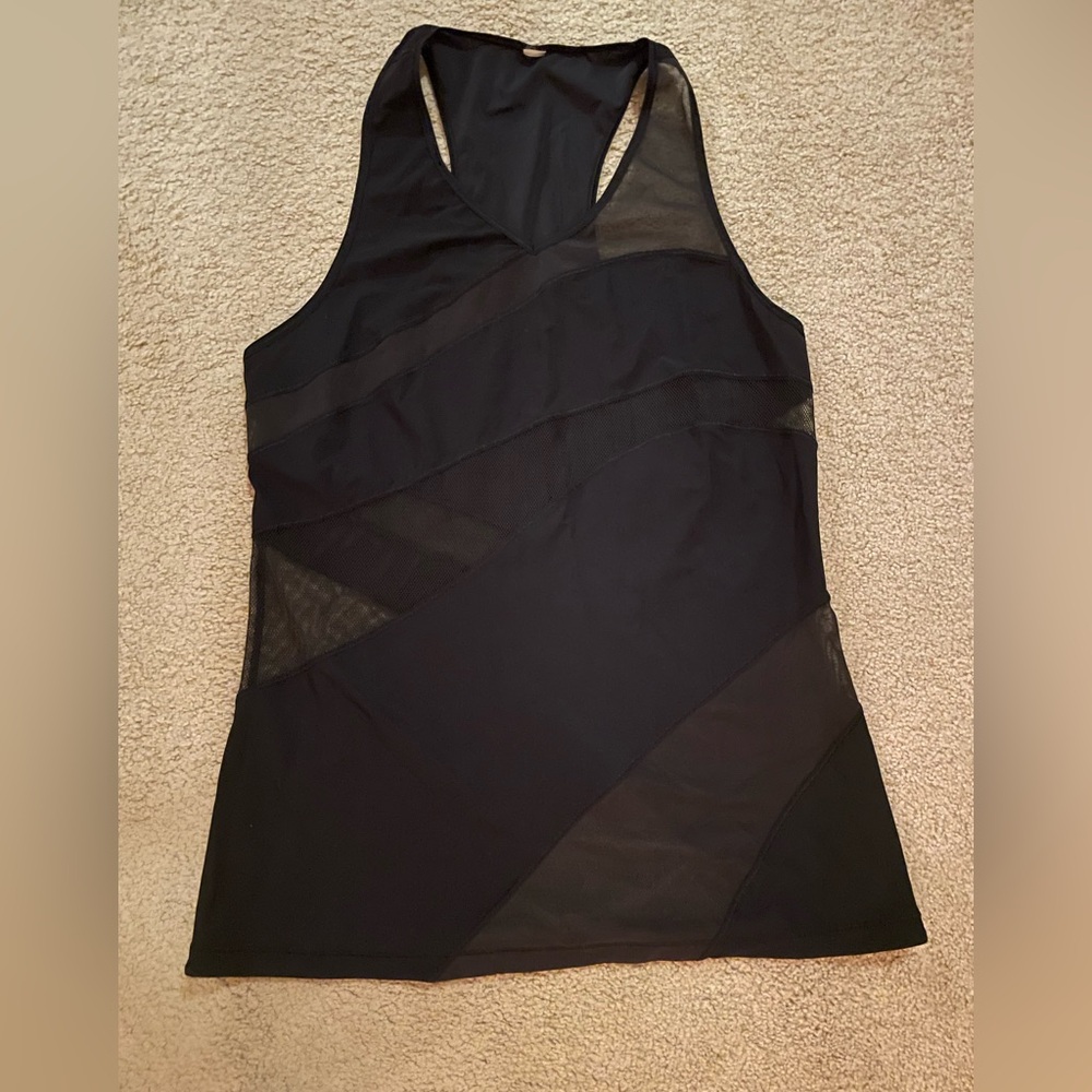 Lululemon Black Mesh Women's Top